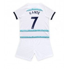 Chelsea Kante #7 Bortedraktsett Barn 2022-23 Kortermet (+ korte bukser)